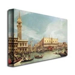 Trademark Global Canaletto &The Molo Venice& Canvas Art