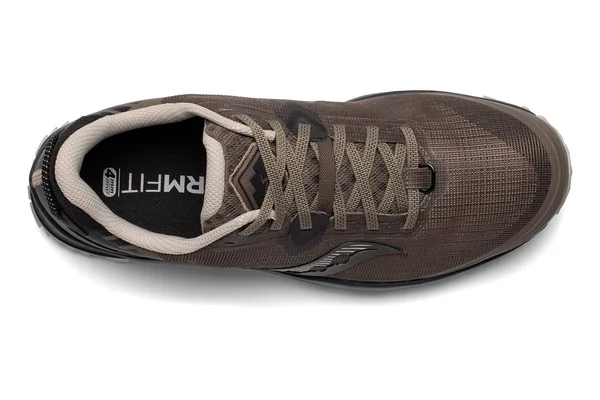 Men's Saucony Peregrine 11 Wide Gravel|Black, Size 7W