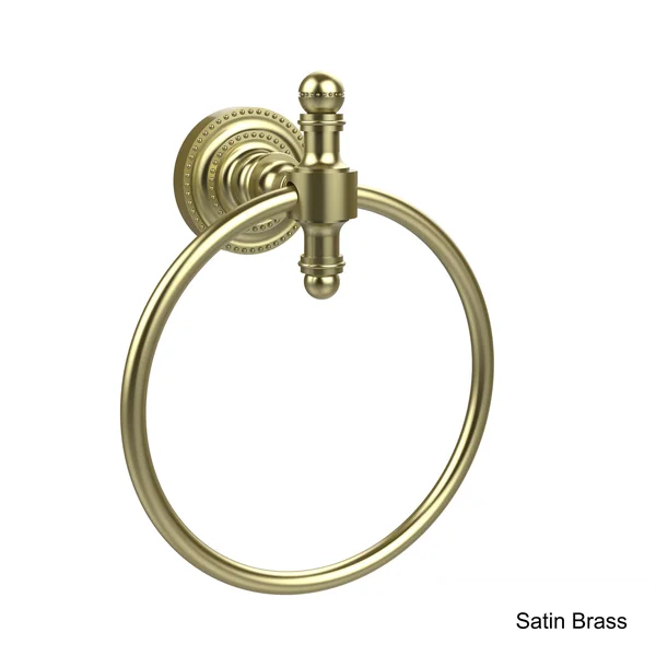 Allied Brass Retro Dot Towel Ring - Satin Brass Rd-16