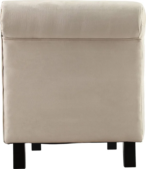 Southern Enterprise Aberdale Khaki Chaise Lounge with Storage