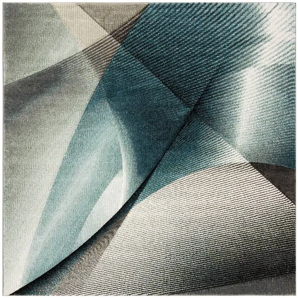 Safavieh Hollywood Celandine Abstract Area Rug - Grey/Light Blue, 5&3 inch x 7&6 inch