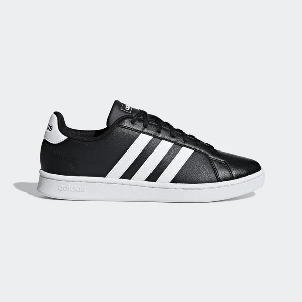 Adidas Men's Grand Court Tennis Shoes Core Black/White, 5.5