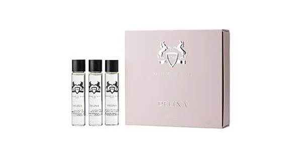 Delina by Parfums De Marly 3 x .34 oz Three Eau De Parfum Spray Refills for Women.
