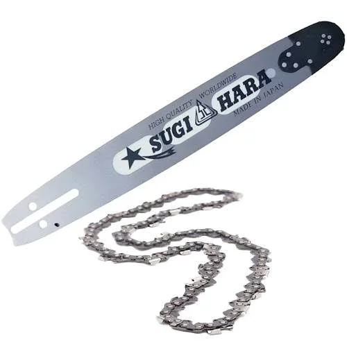 24 inch Sugihara Light Weight Guide Bar and Chain Combo for Husqvarna Large Mount - 3/8 inch, .050 inch, Size: 0.375