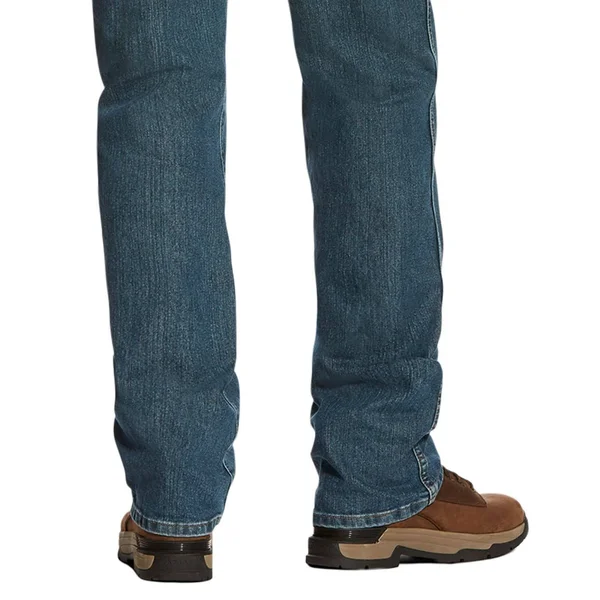Ariat Men's Rebar M4 Low-Rise Boot-Cut Jeans - Carbine