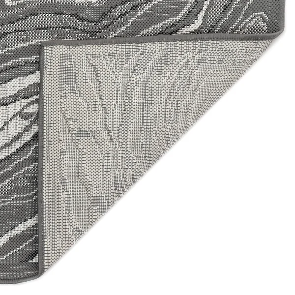 Liora Manne Carmel Agate Indoor/Outdoor Rug Grey 39x22x59x22