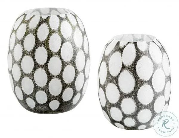 Cyan Design Large Brunson Vase - Brown and White - 11068