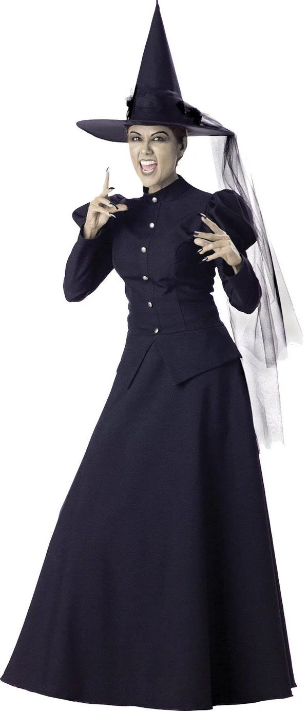 InCharacter Costumes Witch Elite Collection Adult Costume, Black, L