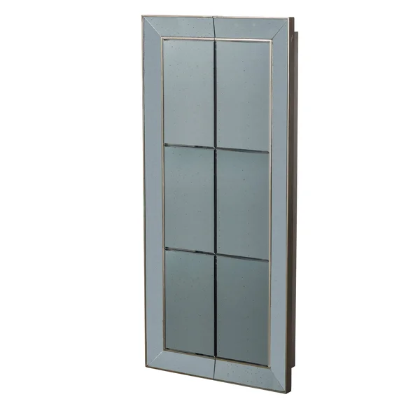 Au0026B Home Vintage Glamour Antique Silver Wall Mirror