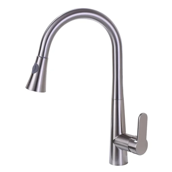 Vanity Art F80006 BN Pull Down Single Handle Kitchen Faucet Finish: Brushed Nickel