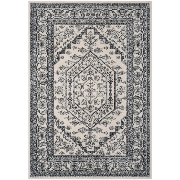 Safavieh 2&-6x22 x 20& Adirondack ADR108S Ivory - Slate Rug