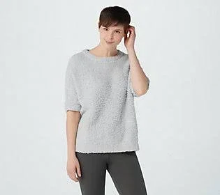 Barefoot Dreams CozyChic Dolman Pullover Top - Size 1X, Ocean