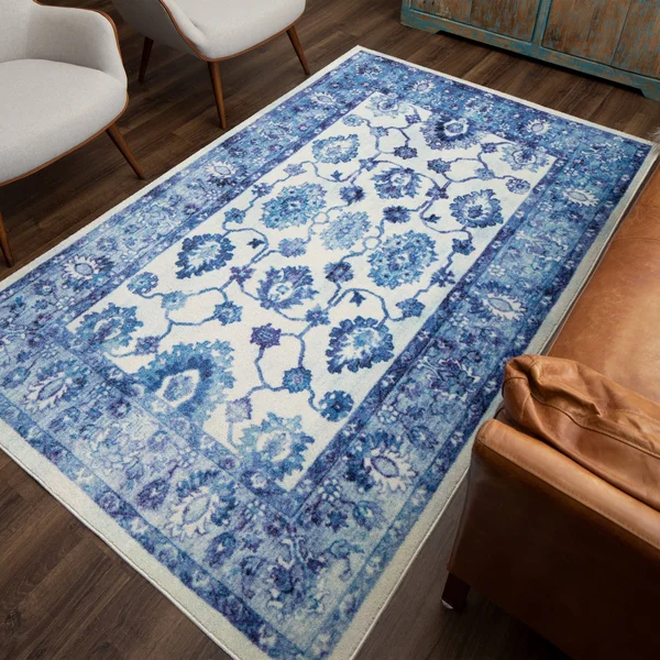 Mohawk Home Lancaster Water 9 ft. x 12 ft. Floral Area Rug