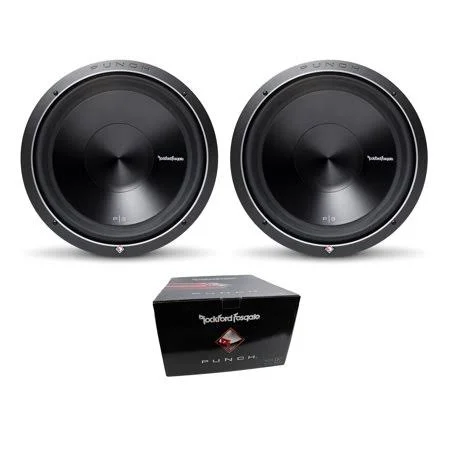 Pair of Rockford Fosgate 15 inch Punch P3 2400W Dual 2 Ohm Subwoofer P3D2-15