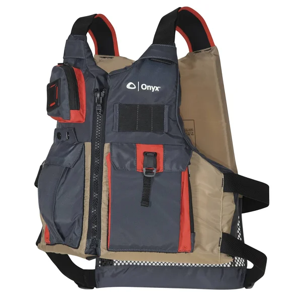 Onyx Kayak Fishing Vest Adult Oversize 121700-706-005-17 Tan
