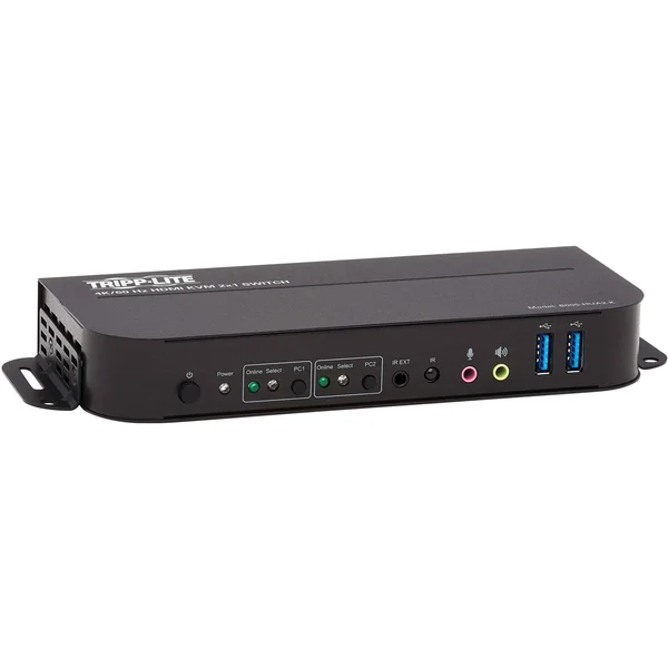 Tripp Lite HDMI KVM - 4K 60Hz 4:4:4, HDR, HDCP 2.2 Support, IR Remote and USB Cables KVM Switch - 2 KVM Ports