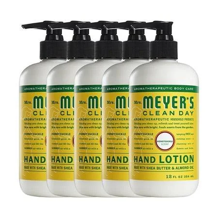 Hydrating Natural Hand and Body Lotion w/ Shea Butter - Almond Oil & Essential Oils| Honeysuckle Scented Lotion for Women and