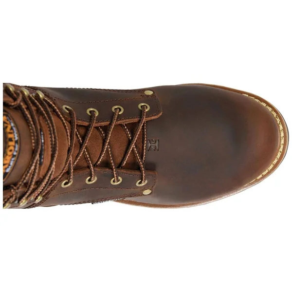 Carolina Elm 8x22 Insulated Steel Toe Logger 10 Men's Dark Brown