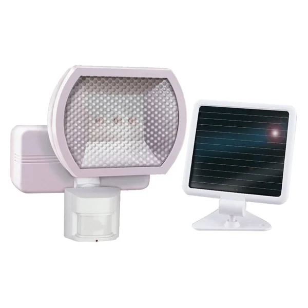 Heathco Hz-7101-wh White Solar Motion Flood Light