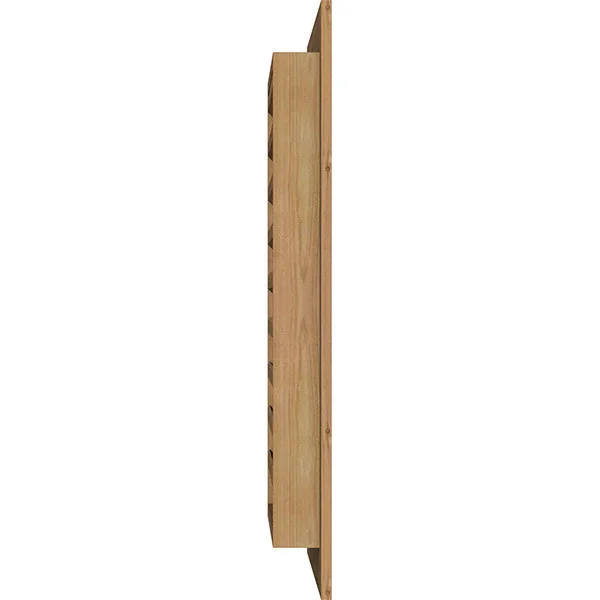 Ekena Millwork GVWVE30X2401SFUWR 30x22W x 24x22H Vertical Gable Vent (35x22W x 29x22H Frame Size): Unfinished, Functional, Smoot