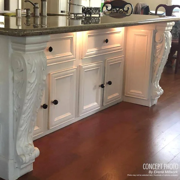 Ekena Millwork 3 1/2x22W x 10x22D x 12x22H Clarksville BRACKET - Alder