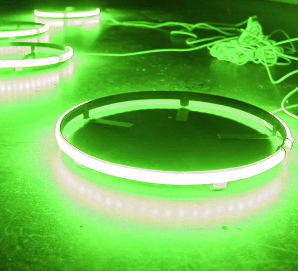 Race Sport RS14G 4-Ring ColorClear 14in LED Wheel Light Kit (Green)