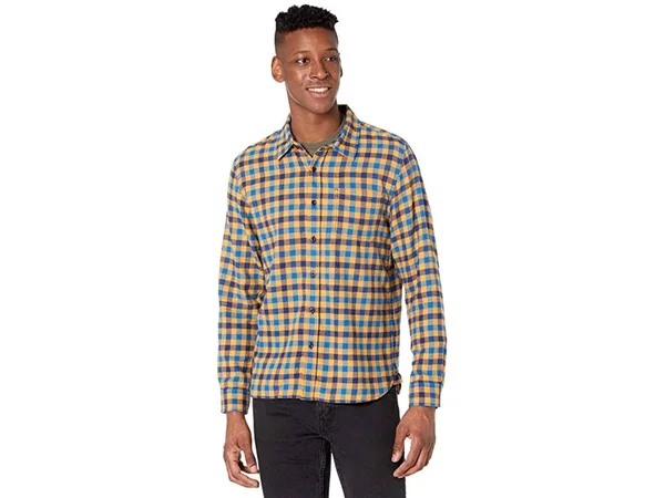 Outerknown Transitional Flannel Shirt - Men's Marigold Ashbury Plaid - M