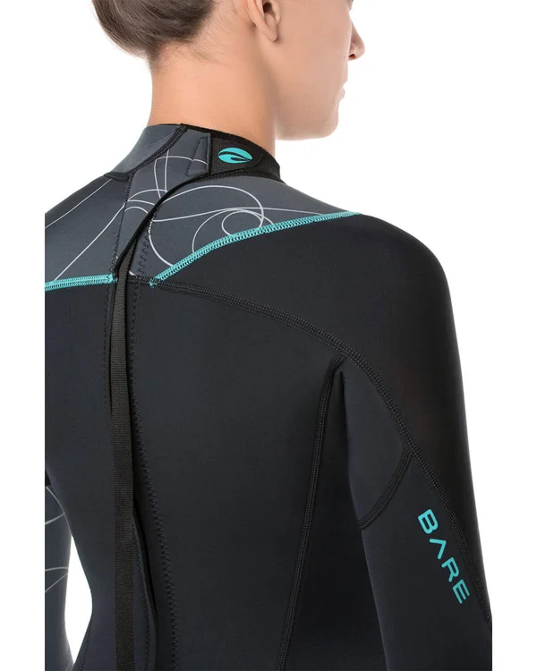 Bare 5mm Elate Full Wetsuit - Womens (Grey) 06+