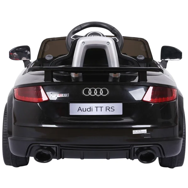 Aosom 6V Audi TT RS Kids Electric Sports Car Ride on Toy One Seat with Remote Control (Black)