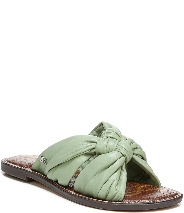 Sam Edelman Garson Knotted Leather Sandals - 9M