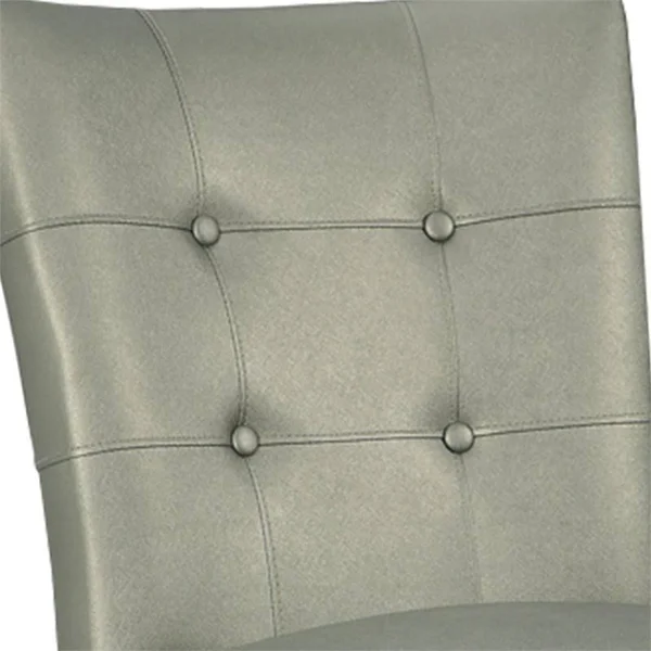 Wood & Polyurethane High Chair Gray Set of 2