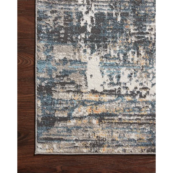 Alexander Home Glacier Modern Abstract Area Rug - 3&-11x22 x 5&-7x22
