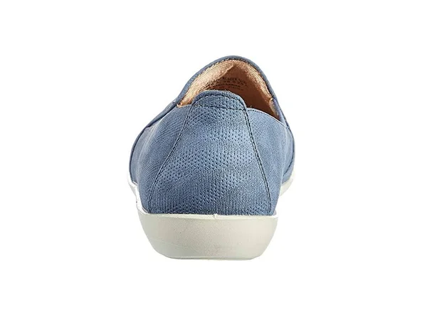 LifeStride Women's Neon Slip On, Navy Microsuede