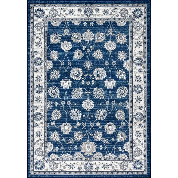 Jonathan Y Modern Cream/Red/Navy 5 ft. x 8 ft. Persian Vintage Moroccan Traditional Area Rug