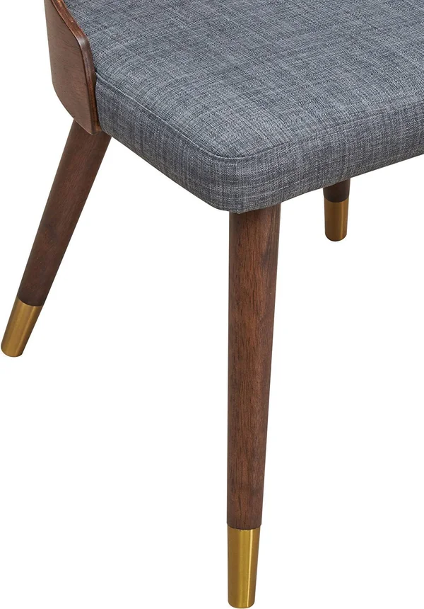 Meridian Furniture Sherwood Gray Linen Fabric Dining Chair (Set of 2)