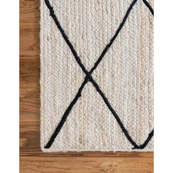 Braided Jute Rug Gray - Rectangle 3& 3 x 5&