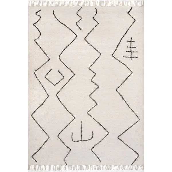 nuLOOM Moira Tribal Flatweave Tassel Area Rug - Size: 3& x 5&