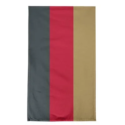 Anaheim Hockey Tea Towel East Urban Home Color: Steel Gray/Red/Gold - Material: Cotton Twill