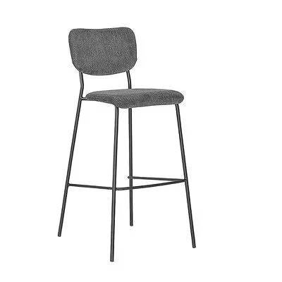 AllModern Colletta Upholstered Bar & Counter Stool Seat Height: Bar Stool (30x22 Seat Height) - Upholstery: Gray