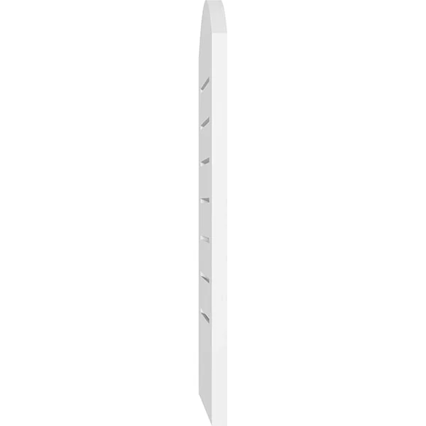 Ekena Millwork GVPAR24X3601SF 24x22W x 36x22H Arch Top Surface Mount PVC Gable Vent: Functional - w/ 3-1/2x22W x 1x22P Standard F