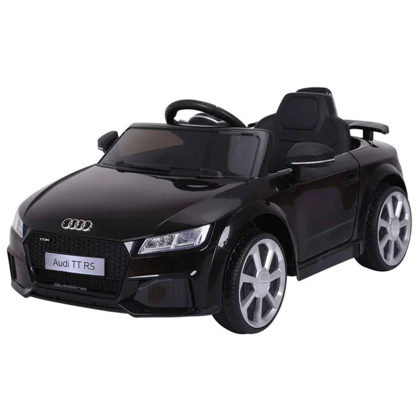 Aosom 6V Audi TT RS Kids Electric Sports Car Ride on Toy One Seat with Remote Control (Black)