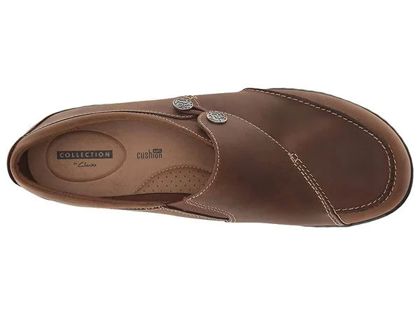 Clarks Ashland Lane Slip-On 6 Women's Dark Tan