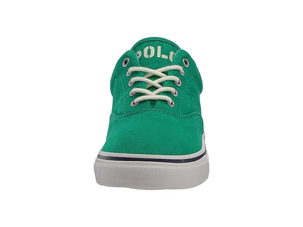 Polo Ralph Lauren Harpoon Men's Shoes Green Washed Canvas : 15 D