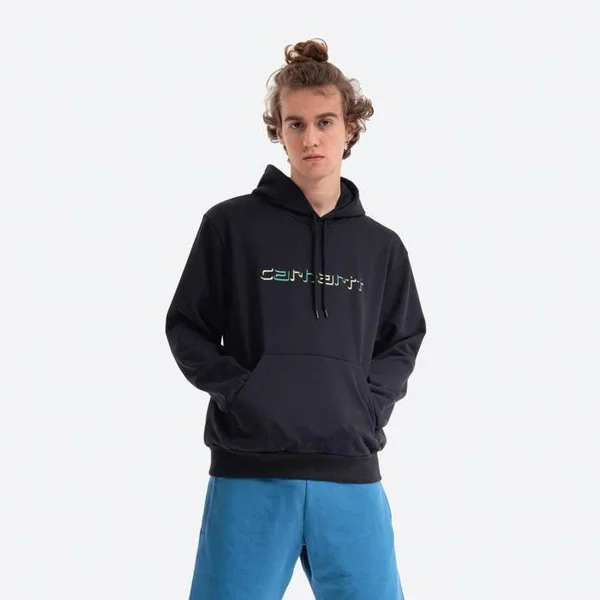 Carhartt Sweatshirt WIP Hooded Shadow Script I028985 Black
