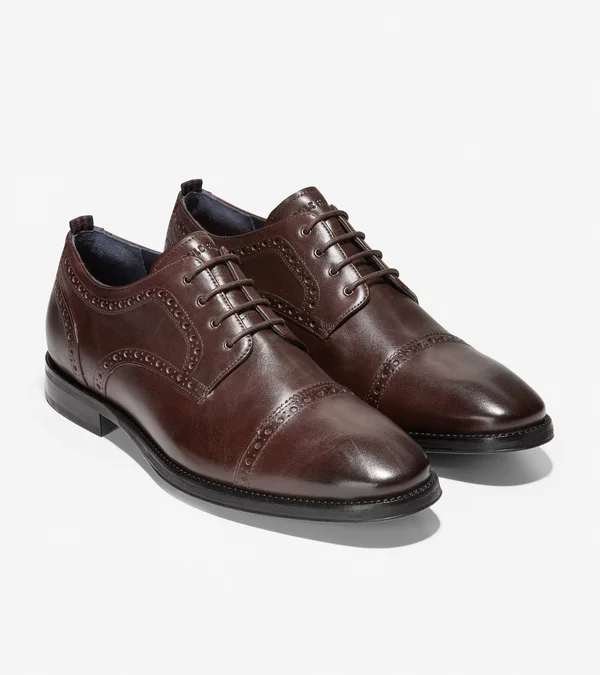 Cole Haan Jefferson Grand 2.0 Oxford - Men's, Burgundy, Size 10, Oxfords, Cap Toe
