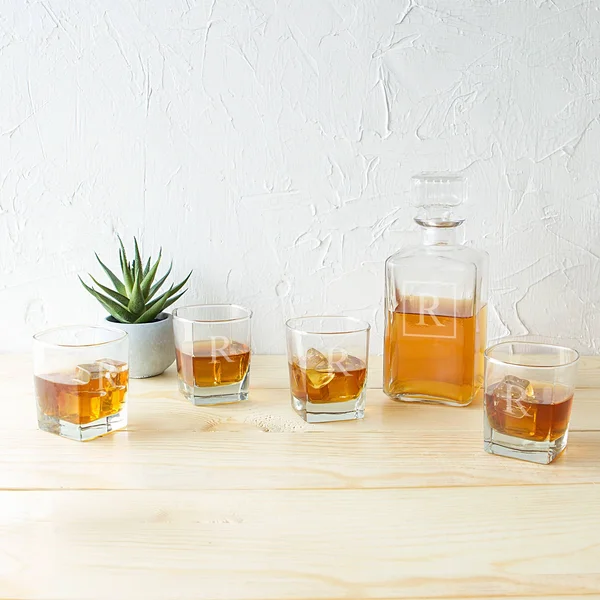 Cathy&s Concepts 5 pc. Monogram Decanter Set