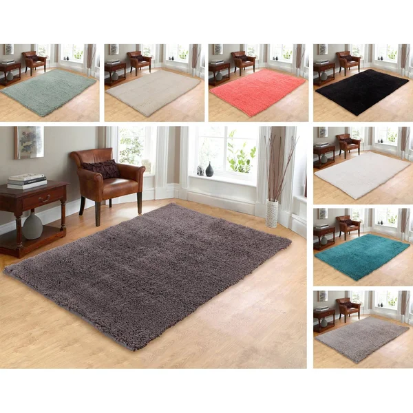 Chesapeake Microfiber Shag Indoor Area Rug Coral
