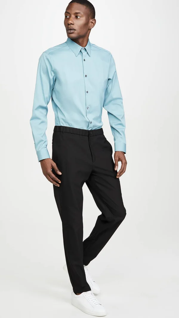Theory Men's Sylvain Shirt in Good Cotton - M
