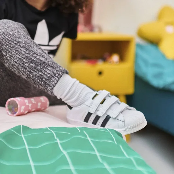 Adidas Little Kids& Originals Superstar Shoes: White/Black 11 - EF4838