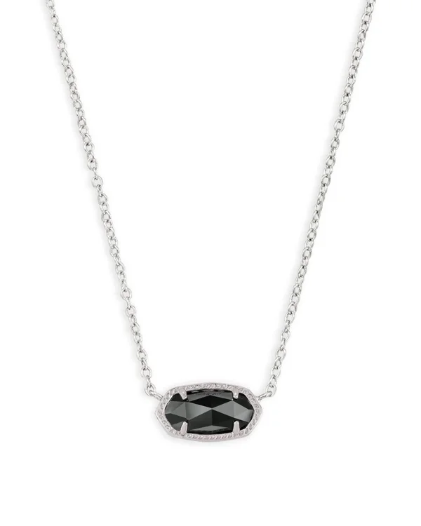 Kendra Scott Gold ELISA Necklace Black Drusy